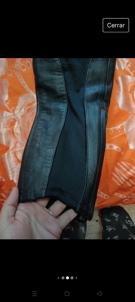 Pantalón moto cuero miline 