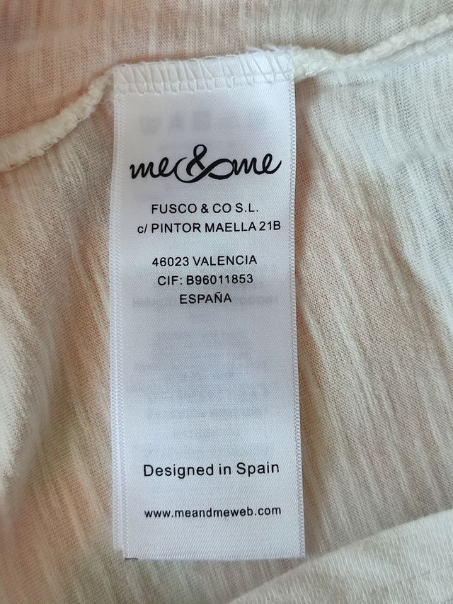 Camiseta mujer. Me & Me. Talla L