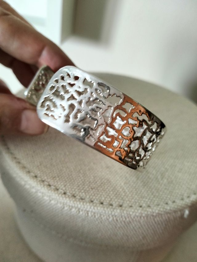 Brazalete/ pulsera de plata