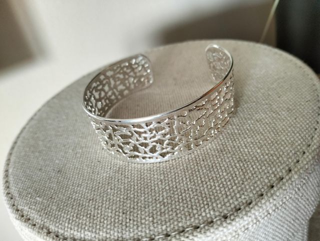 Brazalete/ pulsera de plata