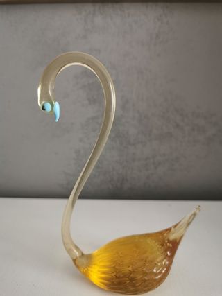 Coppia di cigni di Murano anni '70