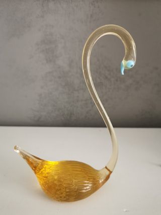 Coppia di cigni di Murano anni '70