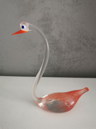 Coppia di cigni di Murano anni '70