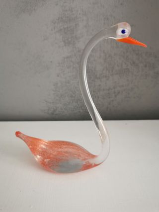 Coppia di cigni di Murano anni '70