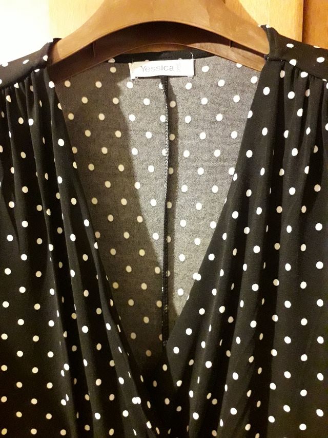 Vestito estivo nero a pua' in maglina