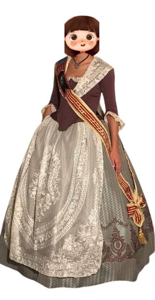 TRAJE DE FALLERA (HUERTANA) UN SOLO USO