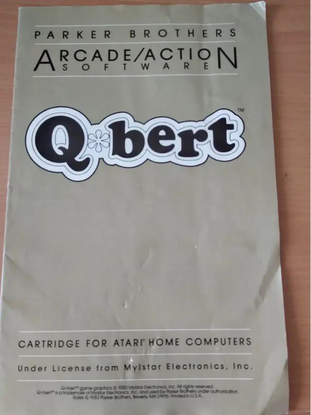 MANUAL Q BERT ATARI 400 800 XL XE Q* BERT Home C
