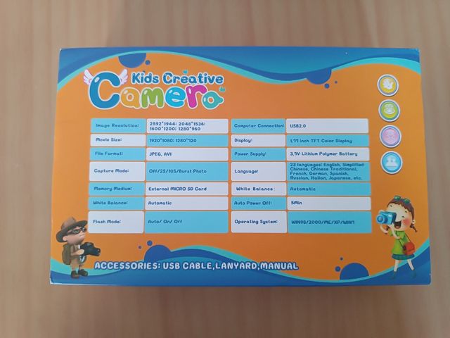 Cámara de fotos para niños