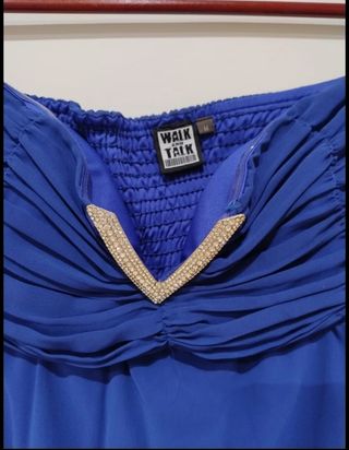 Vestido de ceremonia azul
