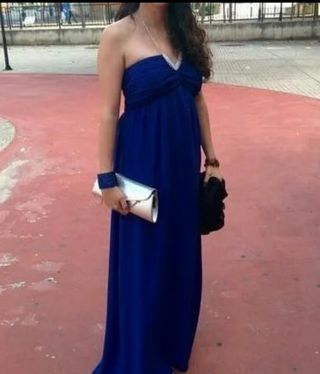 Vestido de ceremonia azul