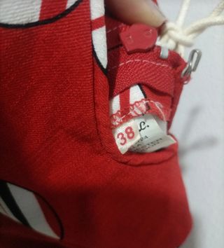 Traje de gitana color rojo con lunares talla 38