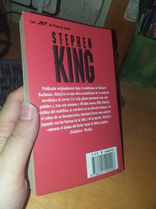 Libro: MALEFICIO Stephen King 