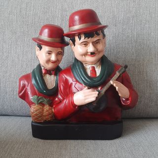 FIGURA PORCELANA EL GORDO Y EL FLACO 