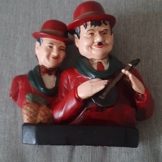 FIGURA PORCELANA EL GORDO Y EL FLACO 