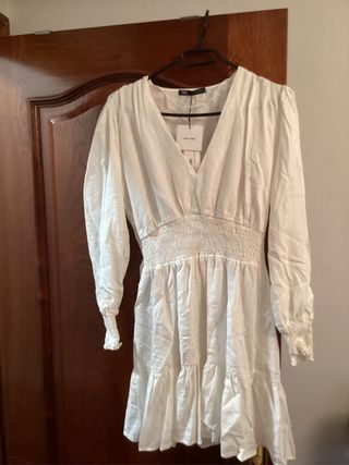 Vestido blanco de zara sin estrenar con etiquetas
