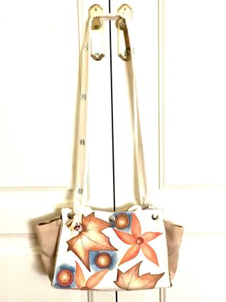 Bolso de tela pintado a mano