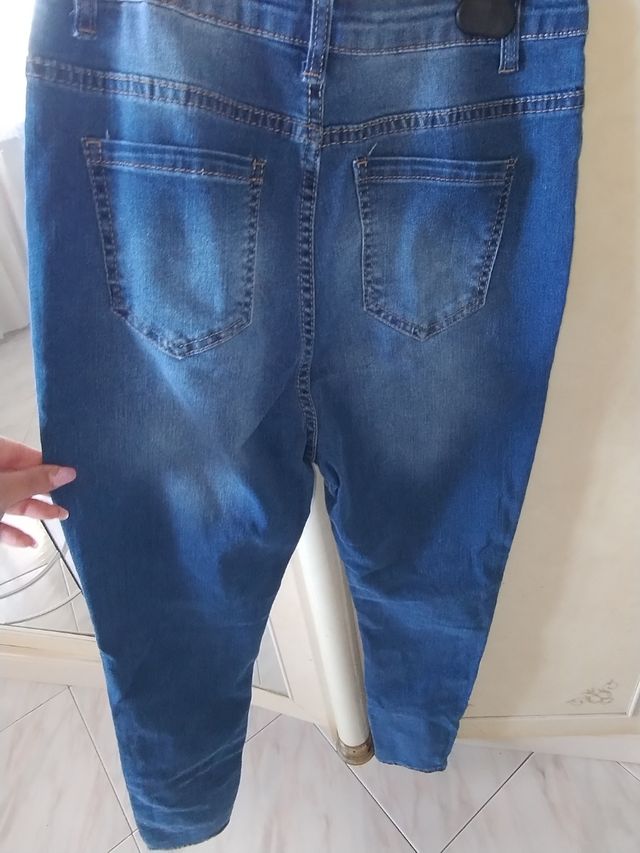 Jeans vita alta blu scuro taglia 36