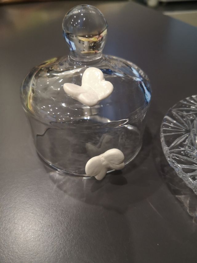 Porta candele in vetro