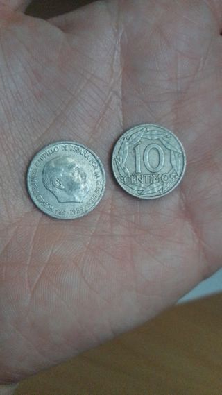 Pesetas antiguas años 1953, 1959, 1966