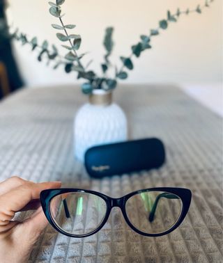 Montura de gafas vintage negras