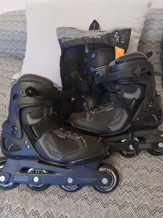 Patines en línea oxeo y protecciones 
