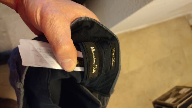 Pantalón traje. Hombre. Talla 38