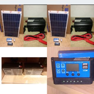 2 kits solar completo con 2 inversores de 600w
