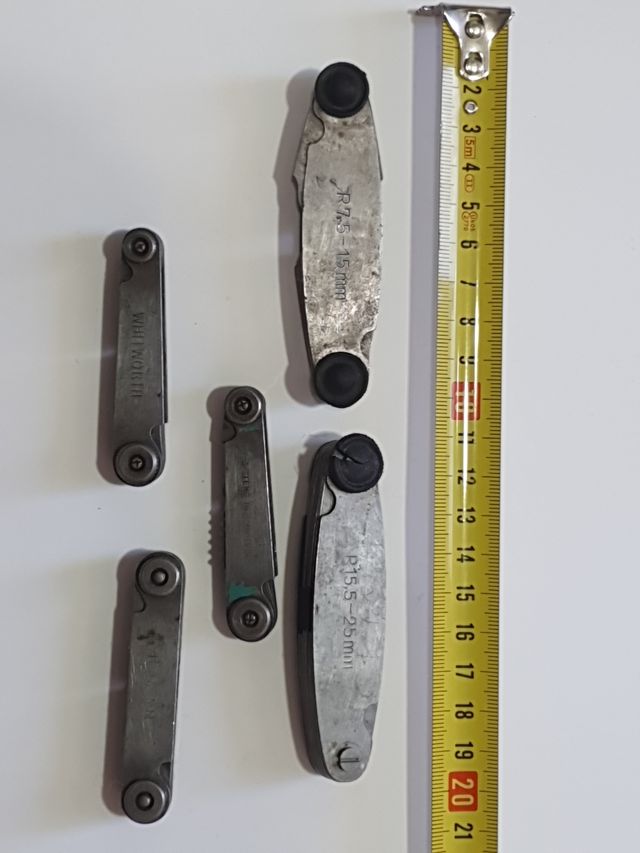 Juego de galgas antiguas whitworth