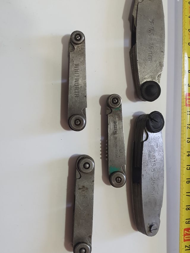 Juego de galgas antiguas whitworth