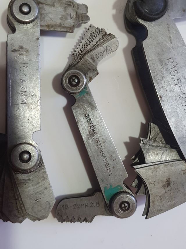 Juego de galgas antiguas whitworth