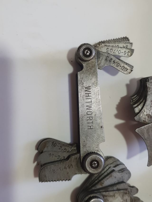 Juego de galgas antiguas whitworth