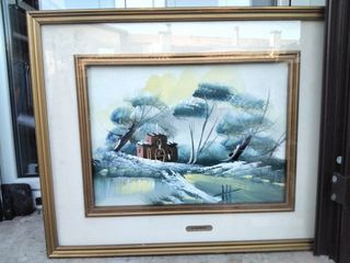 Qadro epoca tela ,olio  fatto a mano