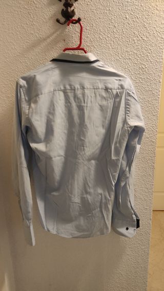 Camisa Azul traje Hombre. Talla S