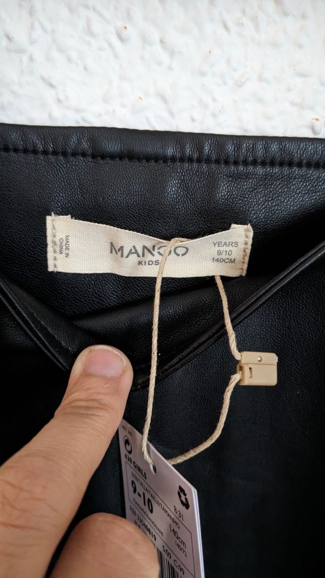 Vestido infantil polipiel