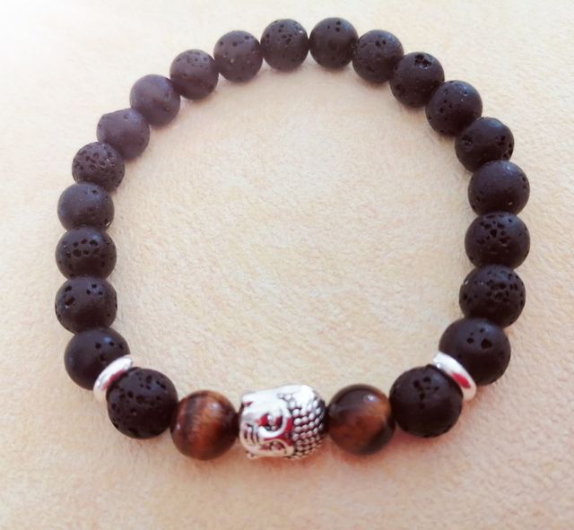 Pulsera con piedras naturales Hombre