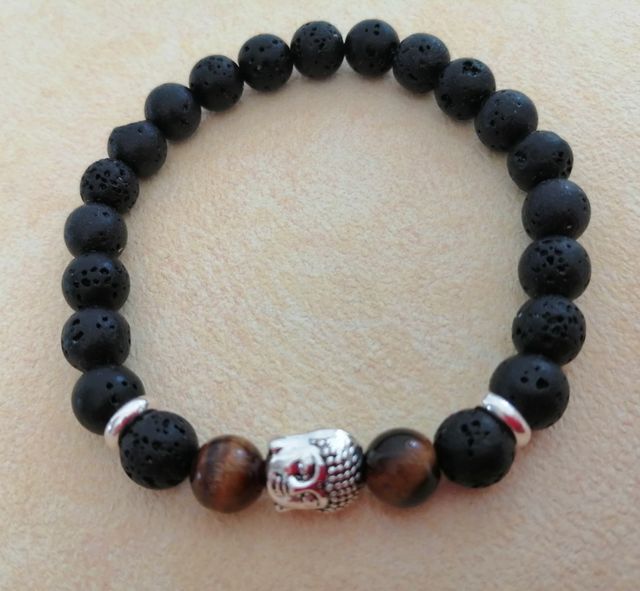 Pulsera con piedras naturales Hombre