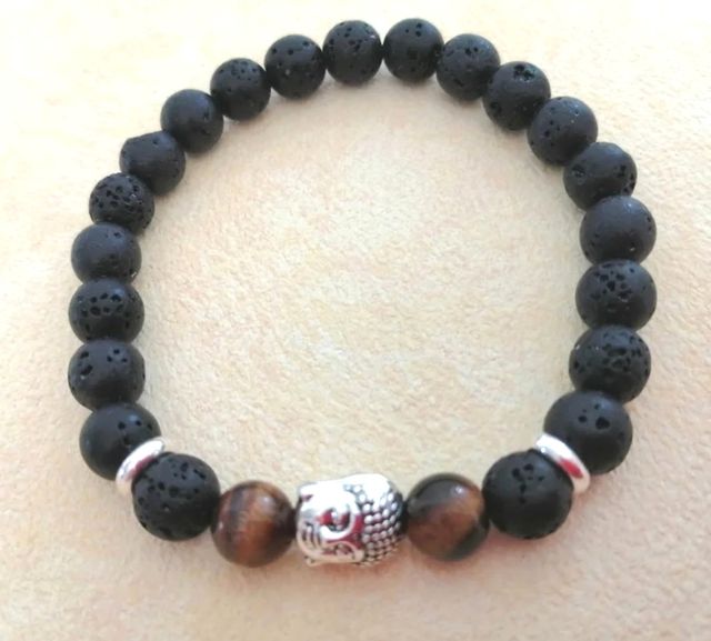 Pulsera con piedras naturales Hombre