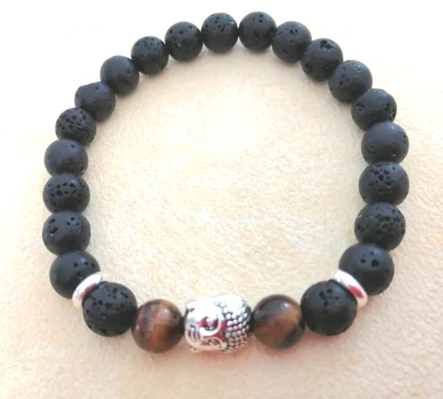 Pulsera con piedras naturales Hombre