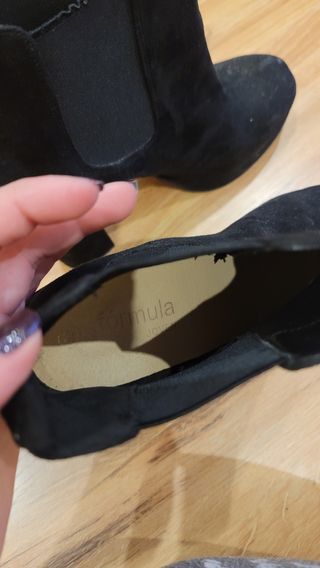 Botines tacón negros Fórmula Joven