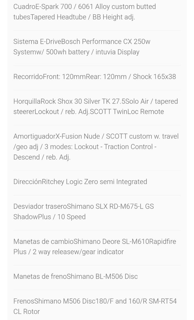 Scott e-spark 720 27'5" Talla M