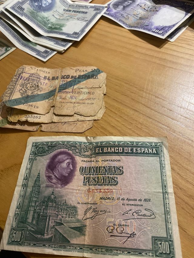 billetes antiguos