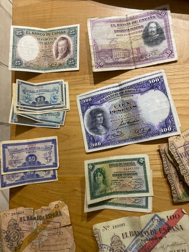 billetes antiguos