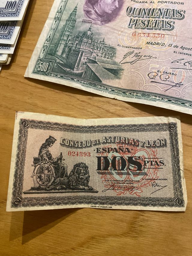Billete 2 pesetas 1936 Consejo de asturias y leon