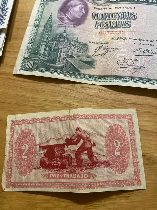 Billete 2 pesetas 1936 Consejo de asturias y leon