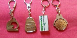 4 llaveros antiguos Cajamadrid