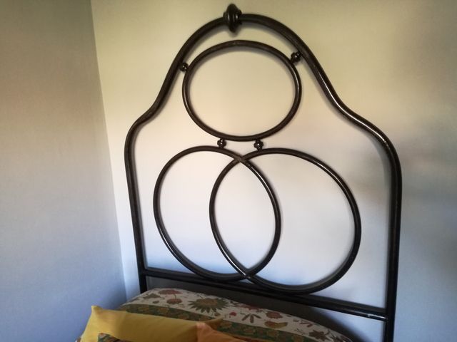 Letto rete una piazza singolo ferro antico vintage