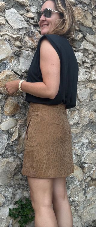 Falda piel isato talla S