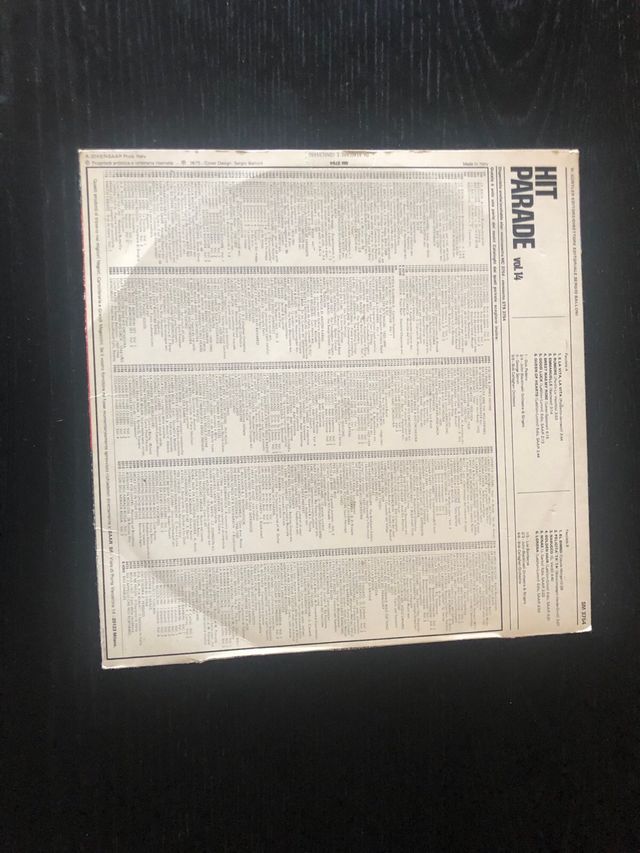 HIT PARADE VOL.14 - DISCO LP VINILE 33 GIRI