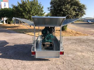 REMOLQUE CAJA CERRADA PORTA GENERADOR