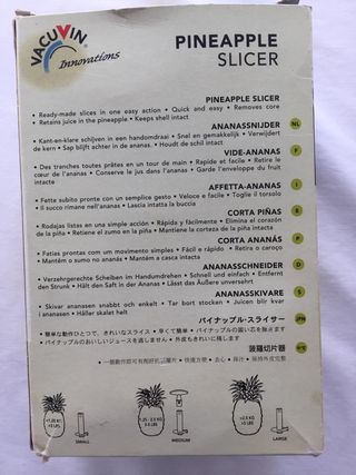 Pelador y cortador de piña